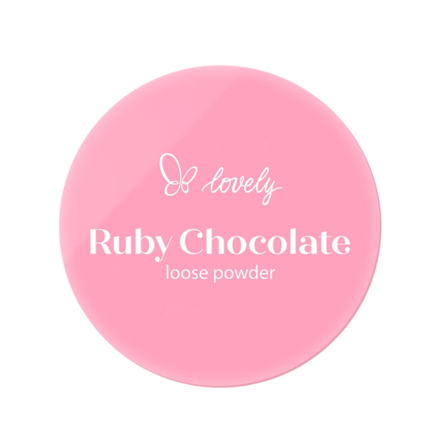 Lovely Ruby Chocolate Loose Powder różowy sypki puder do twarzy