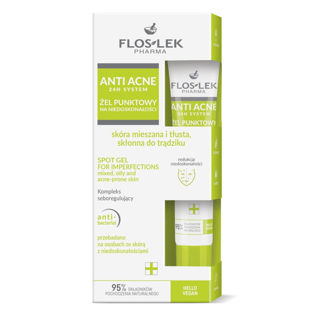 Floslek ANTI ACNE 24H System żel punktowy na niedoskonałości 20ml