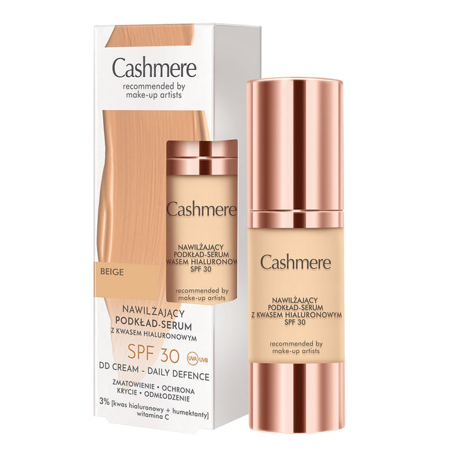 Cashmere Nawilżający podkład-serum z kwasem hialuronowym SPF30