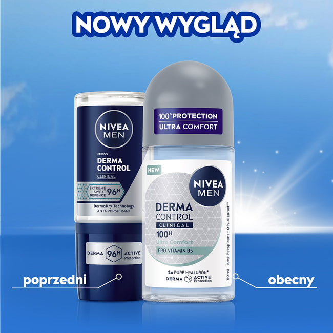 Nivea Men Derma Control Clinical Ultra Comfort antyperspirant w kulce 50ml