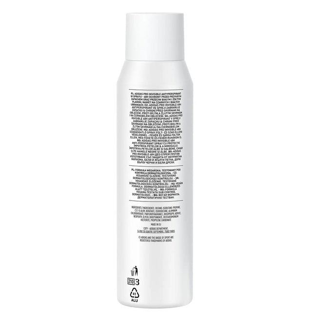 Adidas Pro Invisible Woman antyperspirant spray 150ml