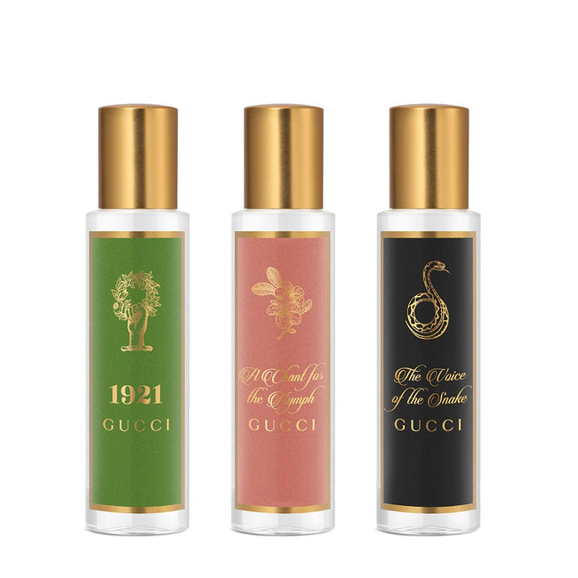 Gucci The Alchemist's Garden zestaw 1921 woda perfumowana spray 15ml + A Chant for the Nymph woda perfumowana spray 15ml + The Voice of the Snake woda perfumowana spray 15ml