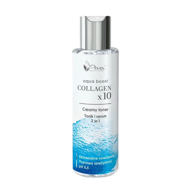 Ava Laboratorium Aqua Boost Collagen x10  tonik i serum 2w1 100ml