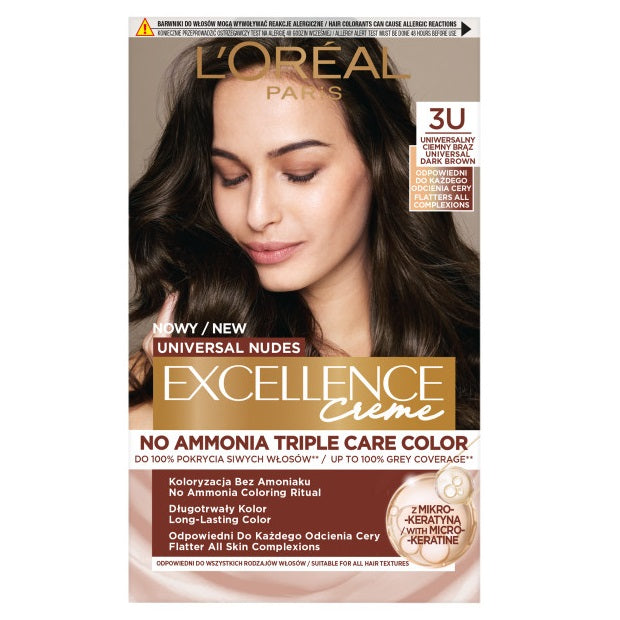 L'Oreal Paris Universal Nudes Excellence Creme pielęgnacyjny krem koloryzujący