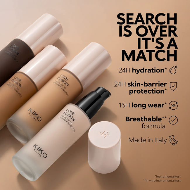 KIKO Milano Love Fusion 24H Moisture Radiant Foundation nawilżający podkład do twarzy 30ml
