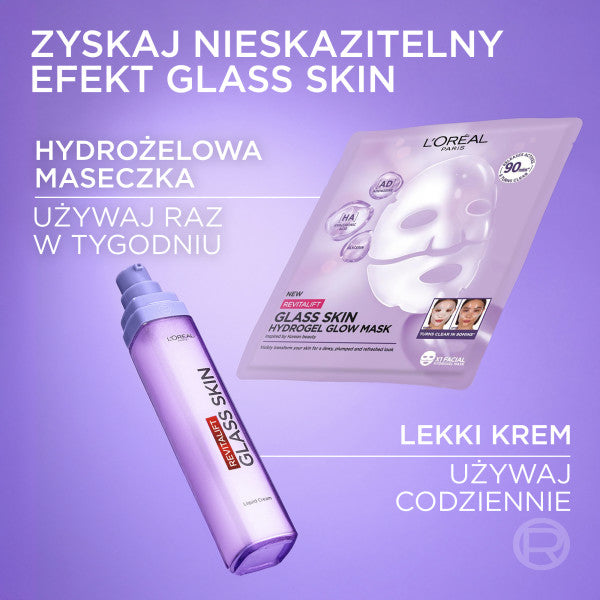 L'Oreal Paris Revitalift Filler Glass Skin lekki krem do twarzy 50ml