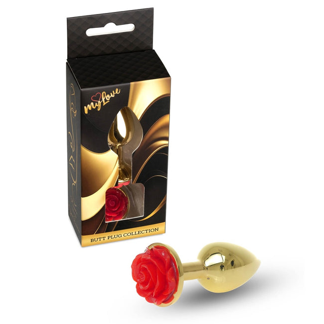 MyLove Butt Plug Collection metalowy korek analny Rose Red
