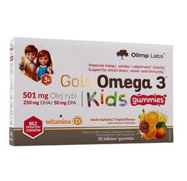 Olimp Labs Gold Omega 3 Kids suplement diety 30 żelków