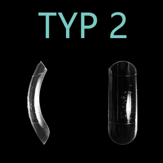 Elisium Quick Shape Nail Form formy do przedłużania paznokci Type2 120 szt.