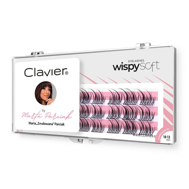 Clavier Wispy Soft by Marta „Zmalowana” Parciak kępki rzęs – naturalny efekt wispy i lekka objętość 1szt.
