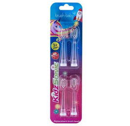 Brush-Baby KidzSonic wymienne końcówki do szczoteczki sonicznej 3-6 lat 4szt.