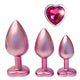 Dream Toys Gleaming Love Pearl Pink Plug Set zestaw korków analnych 3szt