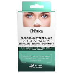 L'biotica Głęboko oczyszczające plastry na nos Tea Tree Extract 3 pary