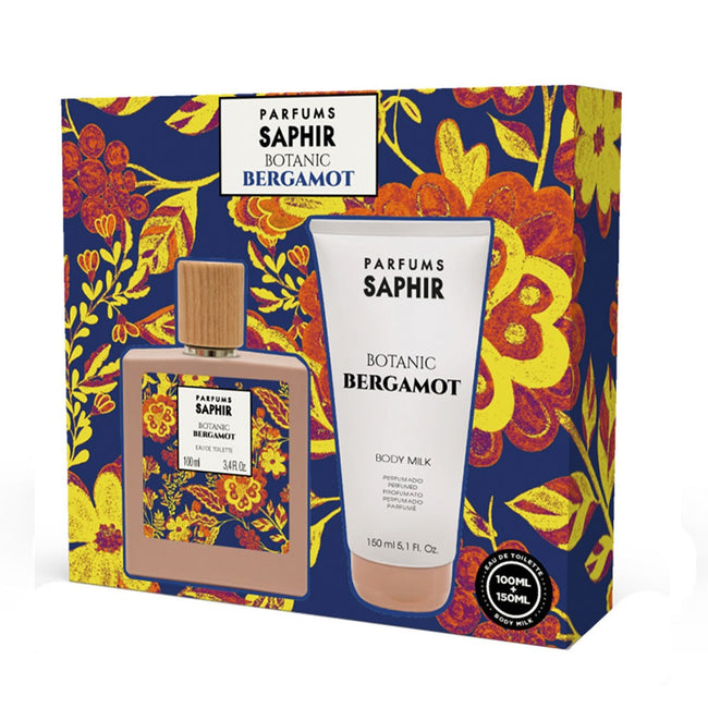 Saphir Botanic Bergamot zestaw woda toaletowa spray 100ml + mleczko do ciała 150ml