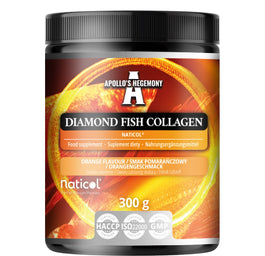 Apollo's Hegemony Diamond Fish Collagen suplement diety w proszku pomarańcza 300g