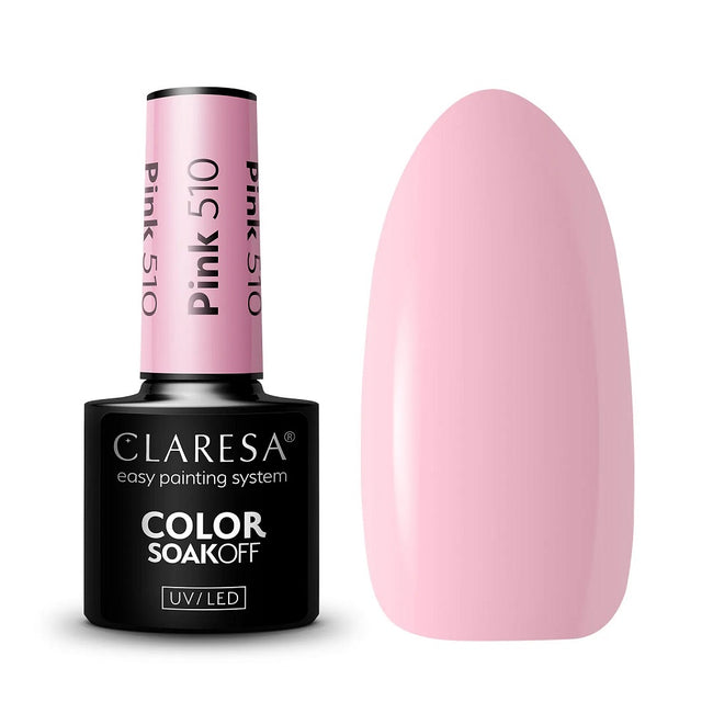 Claresa Color Soak Off UV/LED Pink lakier hybrydowy