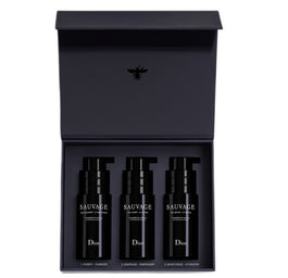 Dior Sauvage Skincare Ritual zestaw żel oczyszczający 30ml + serum 30ml + tonik 30ml