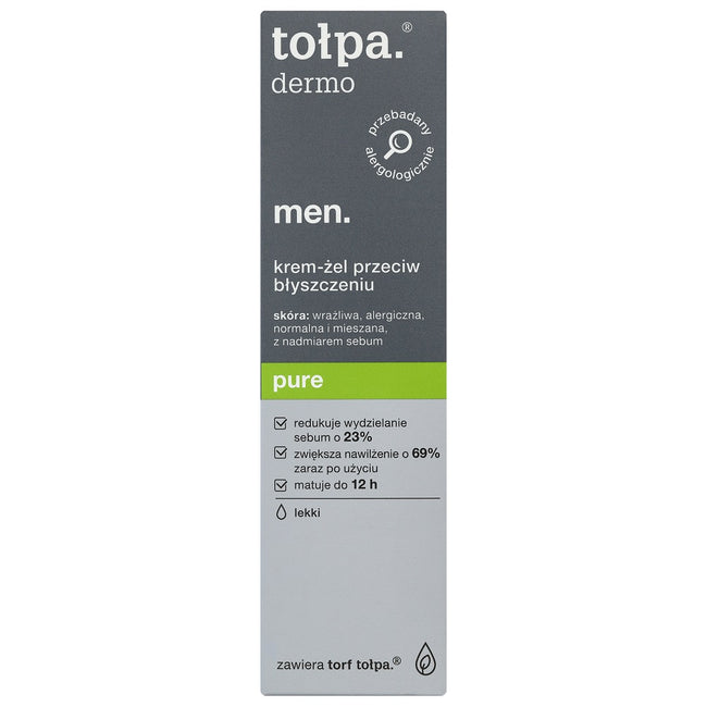 Tołpa Dermo Men Pure lekki krem-żel przeciw błyszczeniu 40ml