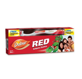Dabur Red Toothpaste pasta do zębów neutralizująca nieświeży oddech 200g + szczoteczka do zębów