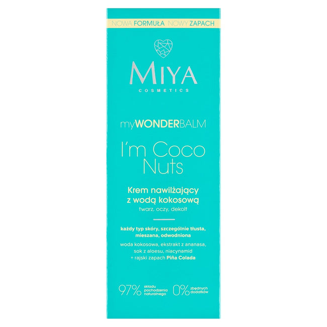 Miya Cosmetics myWONDERBALM I’m Coco Nuts krem nawilżający z wodą kokosową 75ml