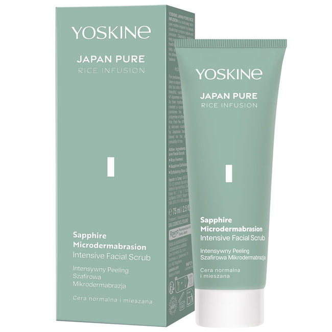 Yoskine Japan Pure Rice Infusion intensywny mikropeeling szafirowy 75ml