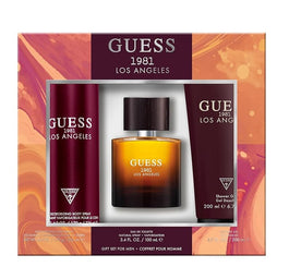 Guess 1981 Los Angeles For Men zestaw woda toaletowa spray 100ml + żel pod prysznic 200ml + dezodorant spray 226ml