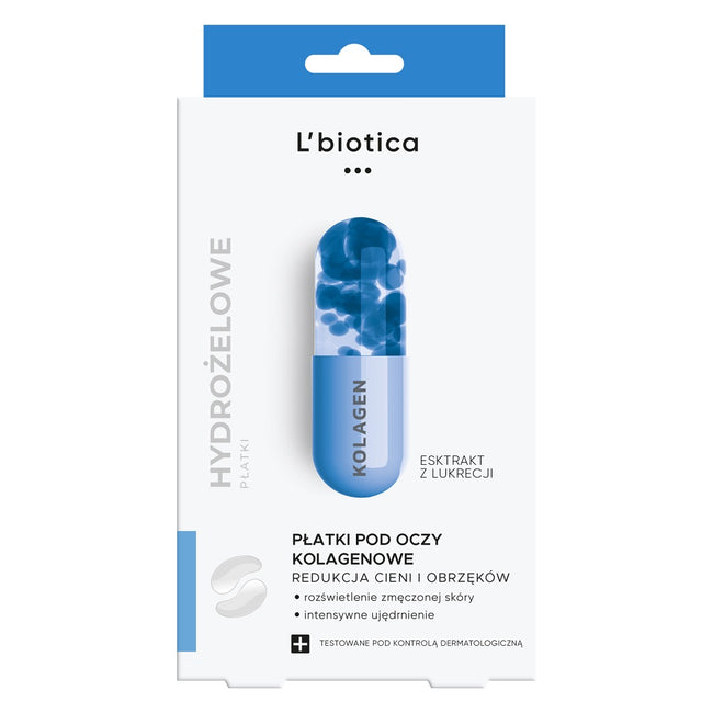 L'biotica Płatki pod oczy redukcja cieni i obrzęków 3 pary