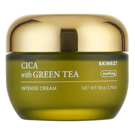 SKIN627 Cica With Green Tea kojąco-nawilżający krem do twarzy 50g