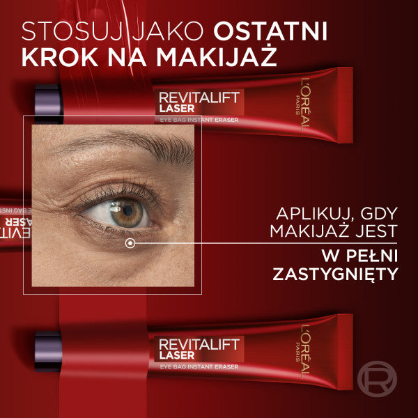 L'Oreal Paris Revitalift Laser Eye Bag Instant Eraser reduktor cieni i worków pod oczami 15ml
