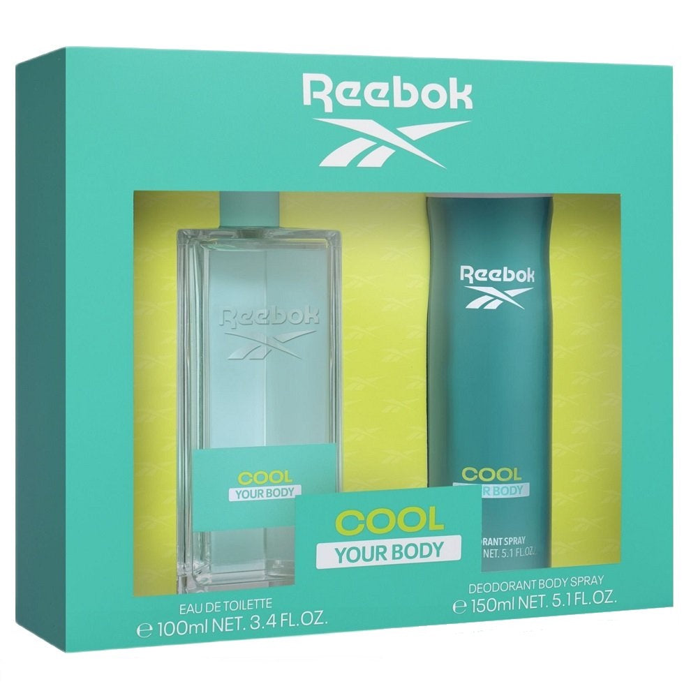 reebok cool your body for her woda toaletowa 100 ml   zestaw