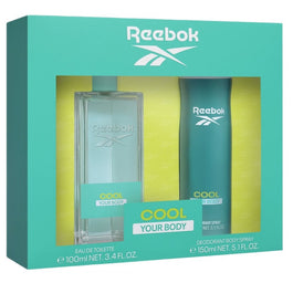 Reebok Cool Your Body Women zestaw woda toaletowa spray 100ml + dezodorant spray 150ml