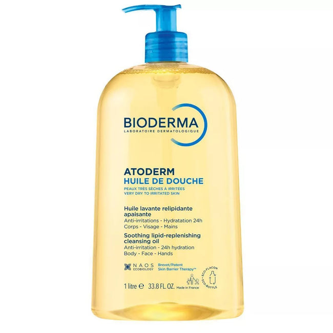 Bioderma Atoderm Huile De Douche nawilżający olejek pod prysznic i do kąpieli 1000ml
