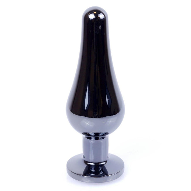 MyLove Butt Plug Collection Jewellery Dark Silver metalowy korek analny Clear