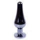 MyLove Butt Plug Collection Jewellery Dark Silver metalowy korek analny Clear