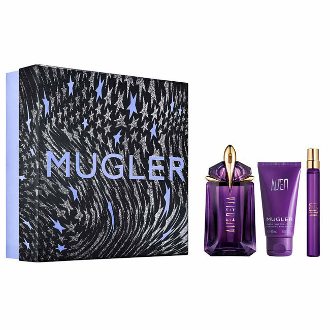 Thierry Mugler Alien zestaw woda perfumowana spray 60ml + woda perfumowana spray 10ml + balsam do ciała 50ml
