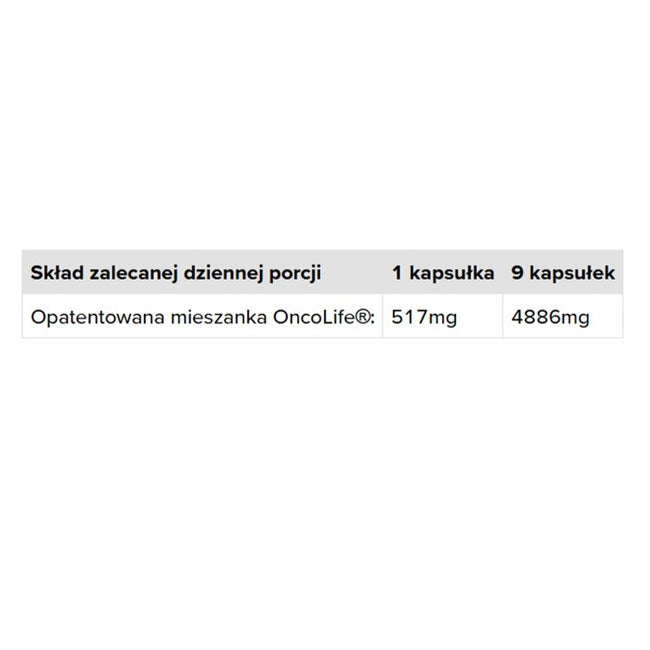 Doctor Life OncoLife suplement diety wspierający układ odpornościowy 60 kapsułek