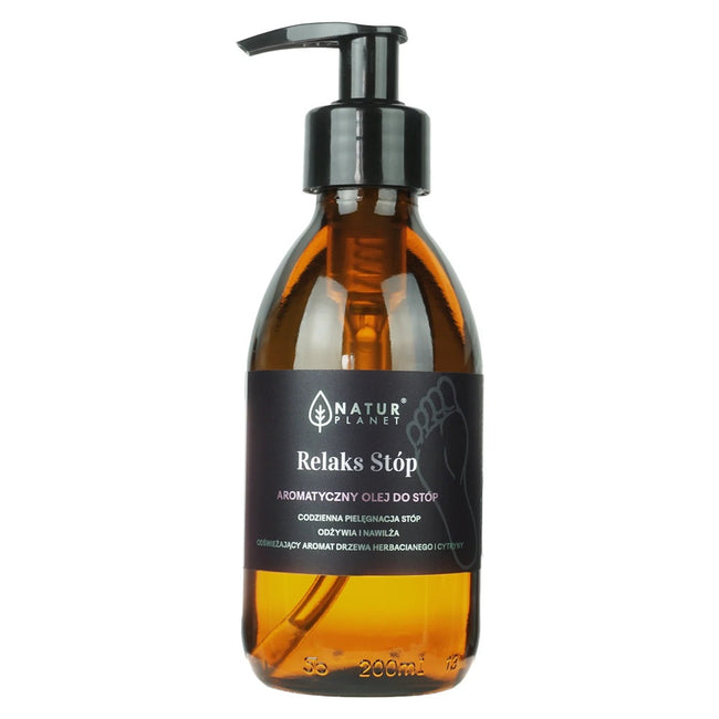 Natur Planet Aromatyczny olej do masażu Relaks Stóp 200ml