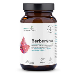 Aura Herbals Berberyna 490mg suplement diety 60 kapsułek