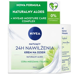 Nivea 24H Nawilżenia matujący krem na dzień do cery mieszanej i tłustej 50ml