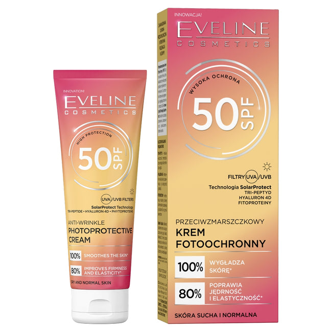 Eveline Cosmetics Przeciwzmarszczkowy krem fotoochronny SPF50 30ml
