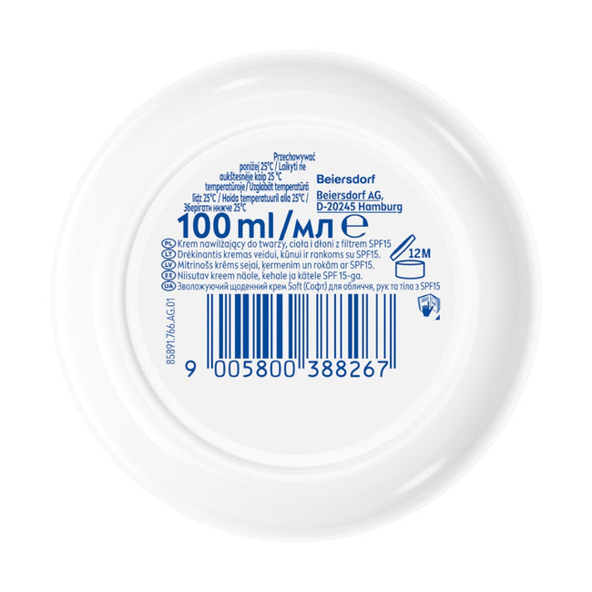 Nivea Soft Daily UV krem intensywnie nawilżający SPF15 100ml