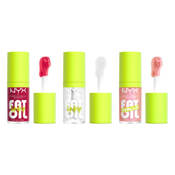 NYX Professional MakeUp Holiday Fat Oil Trio Kit zestaw olejków do ust 3x4.8ml