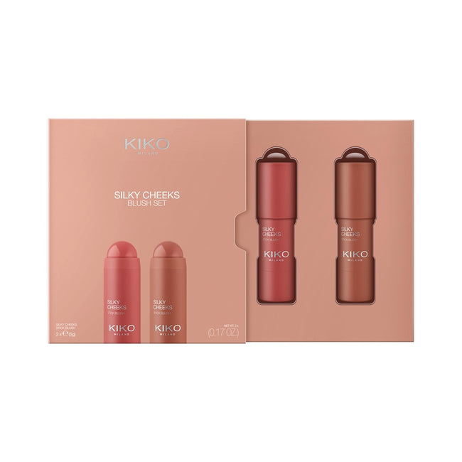 KIKO Milano Silky Cheeks Blush Set zestaw róż w sztyfcie 2x5g
