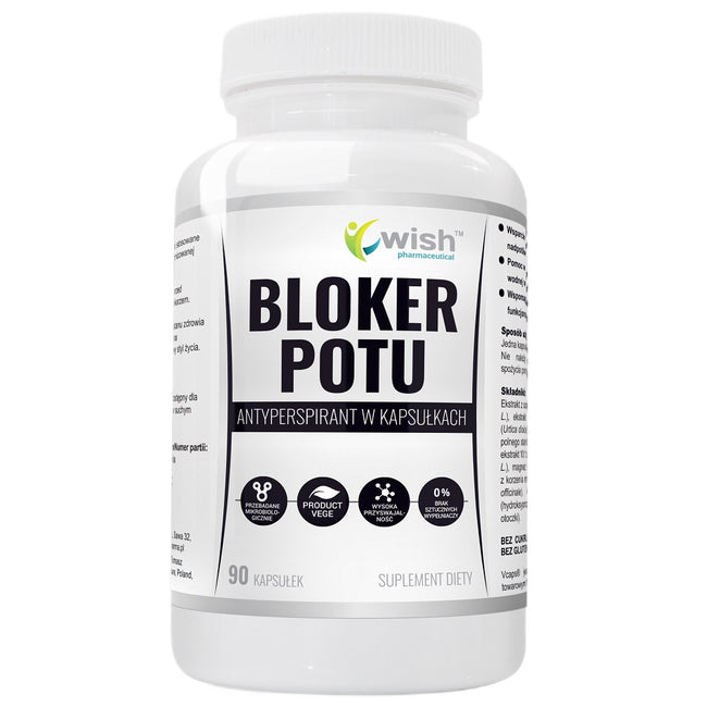 WISH Pharmaceutical Bloker potu suplement diety 90 kapsułek