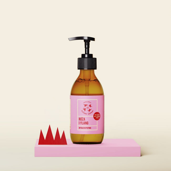 Mydlarnia Cztery Szpaki Róża i Ylang naturalne mydło w płynie 300ml