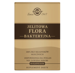 Solgar Jelitowa Flora Bakteryjna suplement diety 60 kapsułek