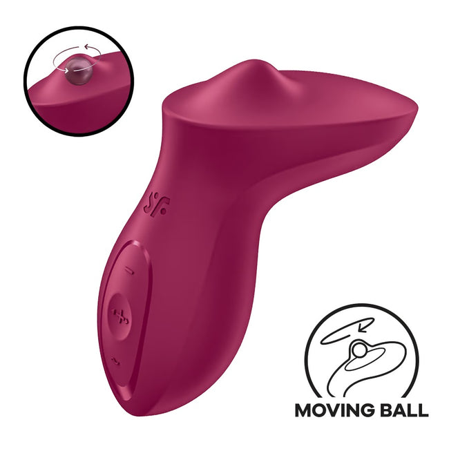 Satisfyer Exciterrr wibrator łechtaczkowy typu lay-on z koralikami Berry