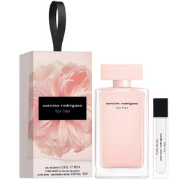 Narciso Rodriguez Zestaw For Her woda perfumowana spray 100ml + Pure Musc woda perfumowana spray 10ml