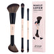 JESSUP 6-in-3 Duo-End Brush Versatility Collection zestaw dwustronnych pędzli do makijażu Peach Dust 3szt.