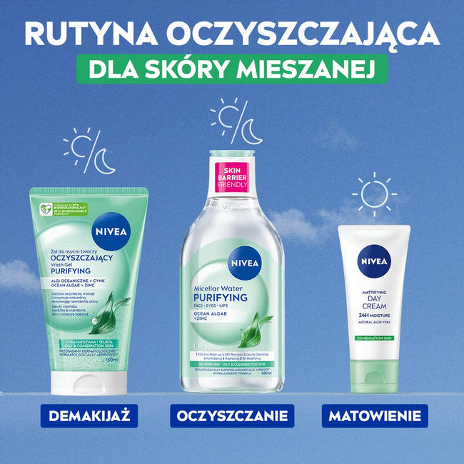 Nivea Visage oczyszczający żel do mycia twarzy cera mieszana i tłusta 150ml